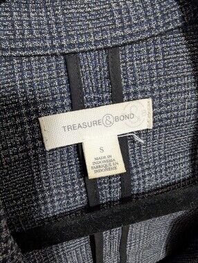 Treasure & Bond - Navy & Black Tweed Jacket